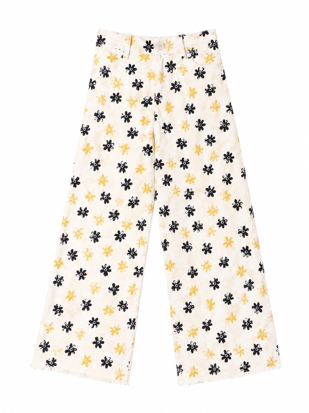 Zara The Marine Straight Jeans in Daisy Floral - Size 2